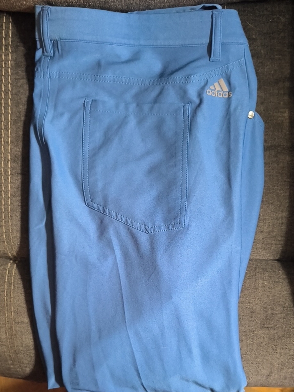 Adidas Light Blue Casual Athletic Pants with Back Pocket